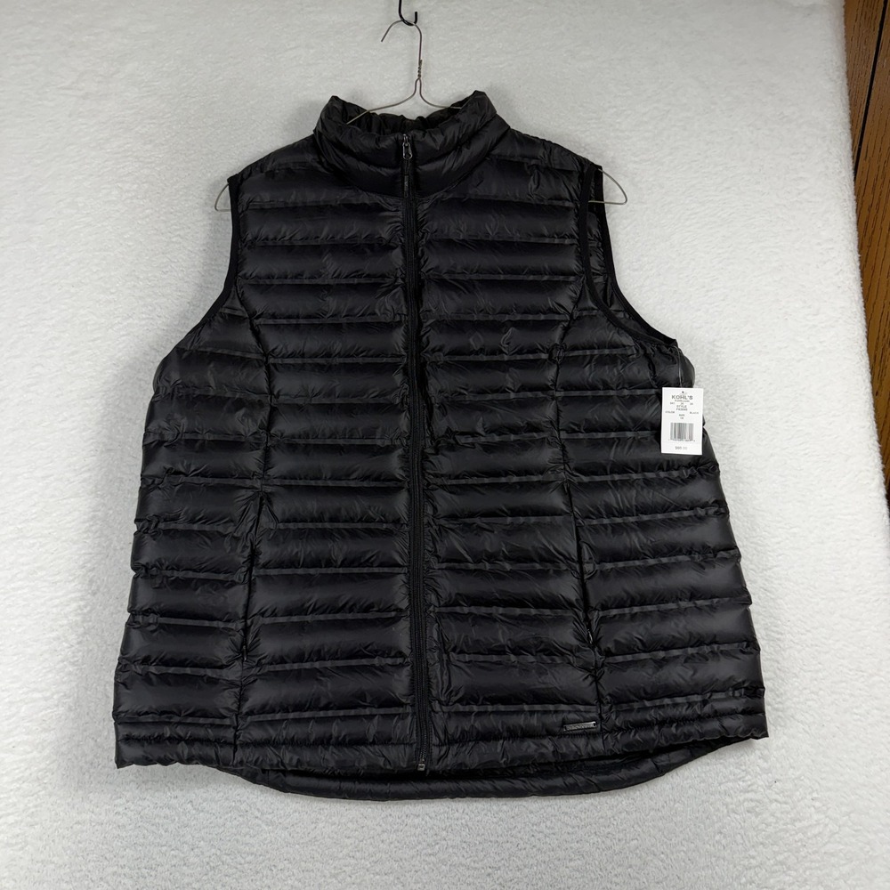 ZeroXposur ThermoCloud Puffer Vest Zippered Pockets Wind Resistant 1X NWT Black